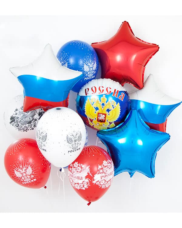 149783_Шар_(12_30_см)_Россия_Триколор_(005_015_041)_пастель_5_ст_12_шт_2 Россия Триколор пастель — изображение 2
