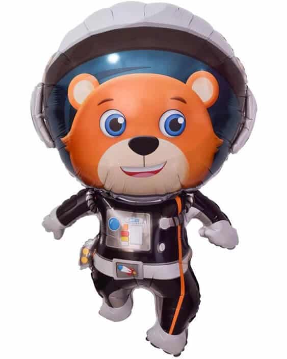 190938_Шар_(35_89_см)_Фигура_Медвежонок_Космонавт_1_шт Фигура Медвежонок Космонавт — изображение 1