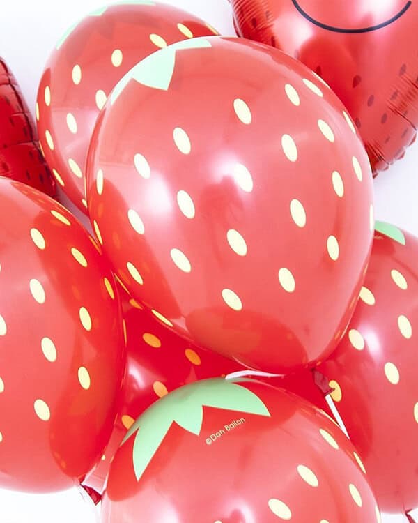 354156_Шар_(12_30_см)_Клубника_Красный_(015)_пастель_5_ст_25_шт_6 Клубника пастель — изображение 2