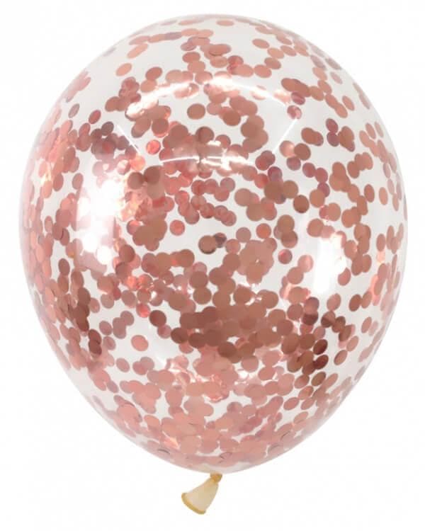 819dcb722e8b142cc8a4 Шар с конфетти розовое золото — изображение 1